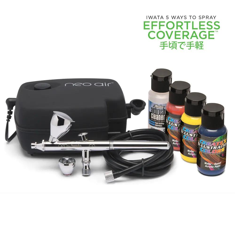 Iwata Airbrush Neo Cn Gravity Feed Airbrush Set 1