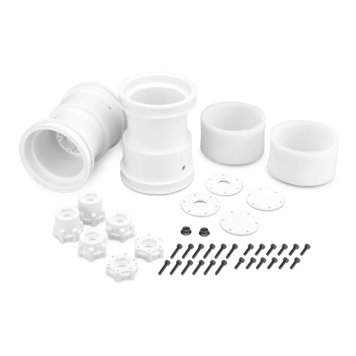 Tribute 2.6In Monster Truck Wheel, White (2) 2