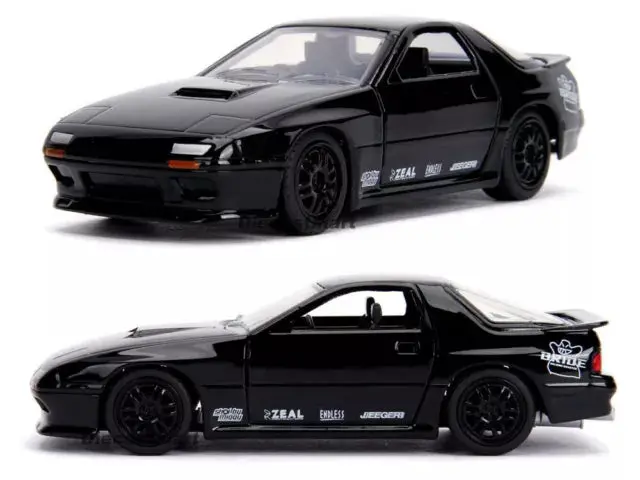 Jada 1/32 "Jdm Tuners" 19785 Mazda Rx-7 Fc Glossy Black 1
