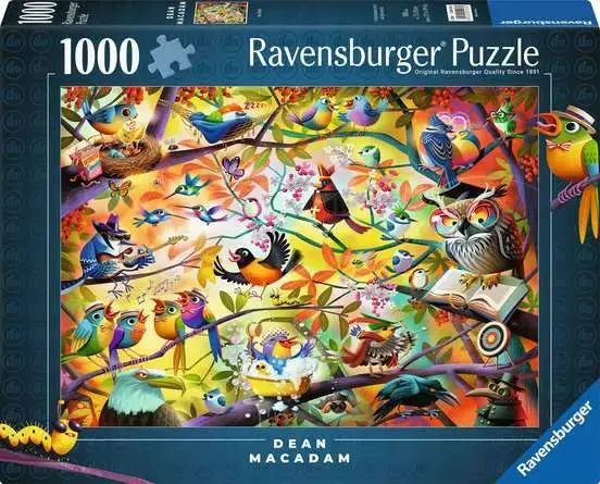 Ravensburger 1000Pc - Dean Macadam - Busy Birdies 1