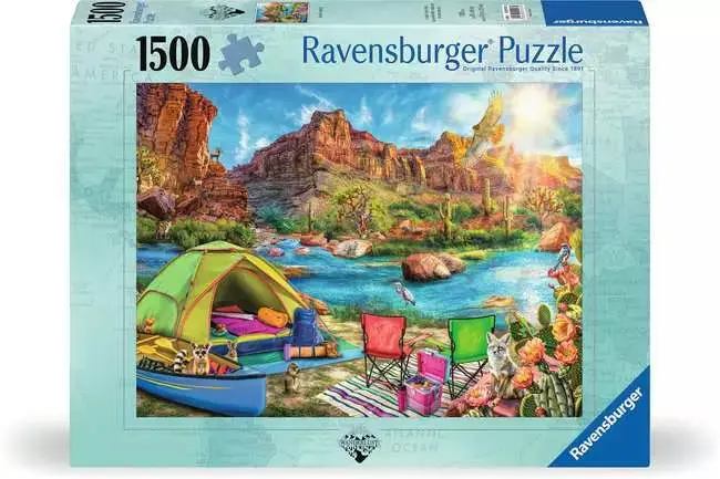 Ravensburger 1500Pc - Canyon Camping 1