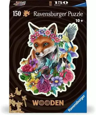 Ravensburger 150Pc - Colorful Fox - Wooden Pieces 1