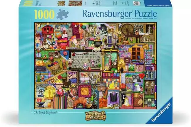 Ravensburger 1000Pc - No. 2 Curious Cupboards - The Craft Cupboard 1