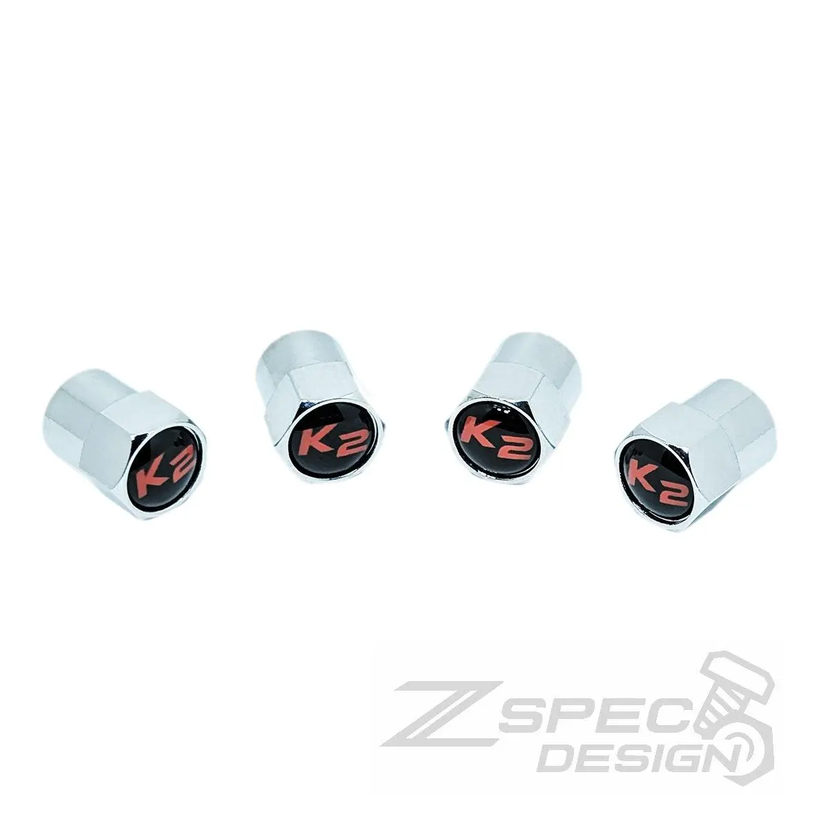 Chrome Valve Stem Tire Caps, Style: Kia K2 2