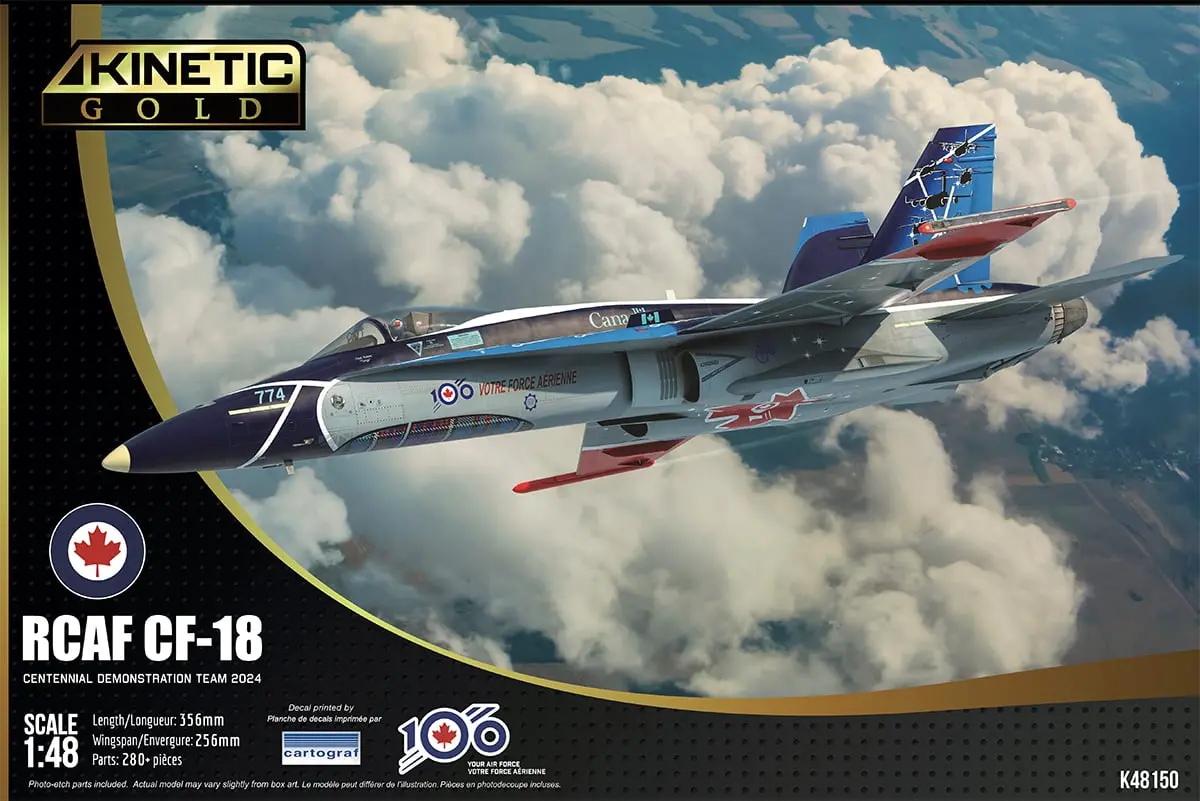Kinetic K48150 Rcaf Cf-18 Centennial Demonstration Team 2024 1/48 Scale 1