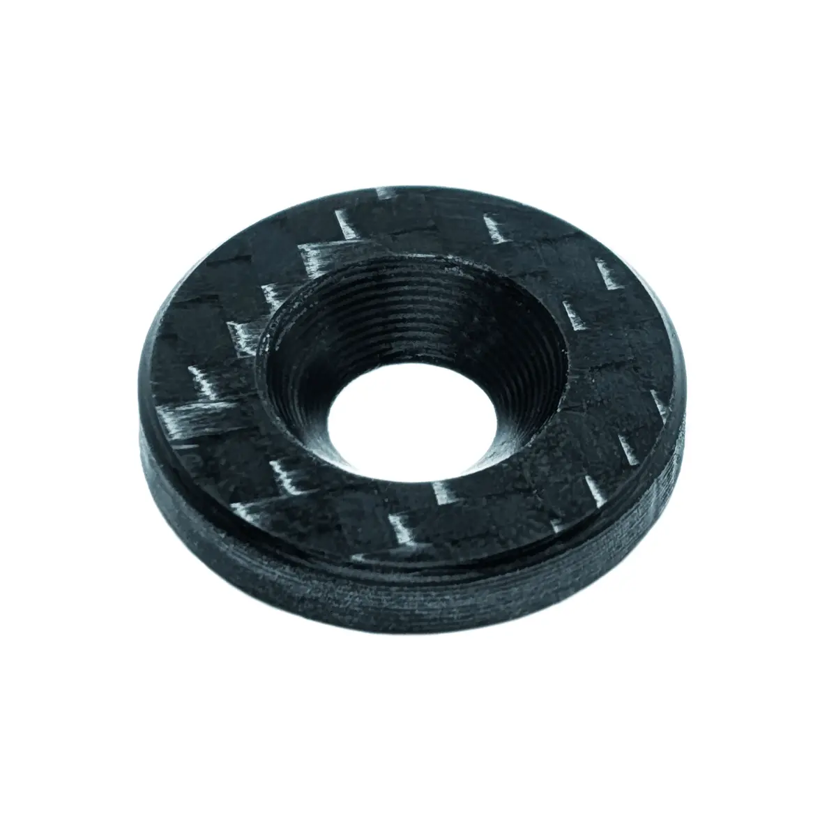 Zspec Carbon-Fiber Dress-Up Washers (Carbon-Weave Style), Per Each 2