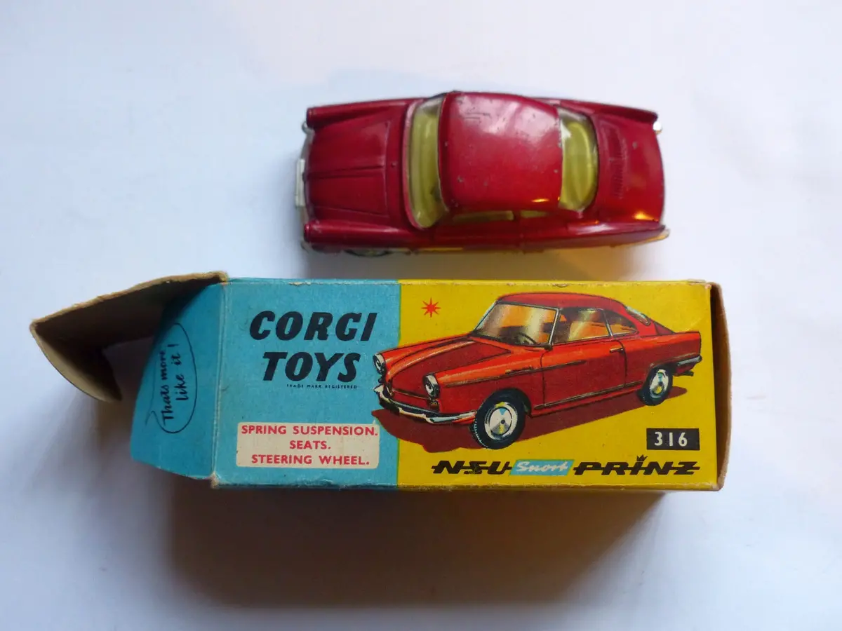 316 Nsu Sport Prinz In Dark Metallic Red With Original Box 2