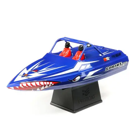 Sprintjet 9" Self-Righting Deep-V Jet Boat Brushed Rtr, Blue 1