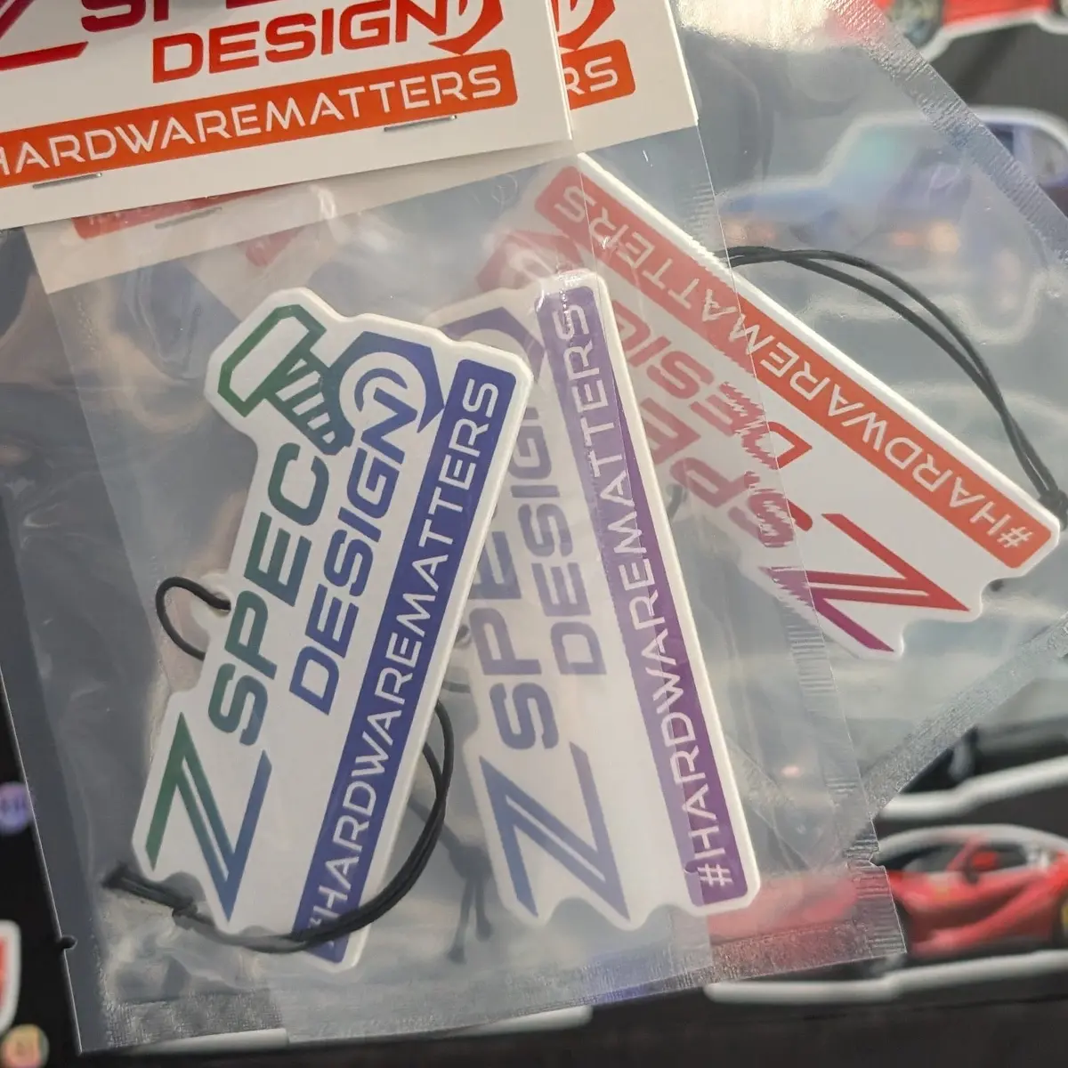 Zspec Air Freshener - Colored Logo Style - ~3.5" Wide 1