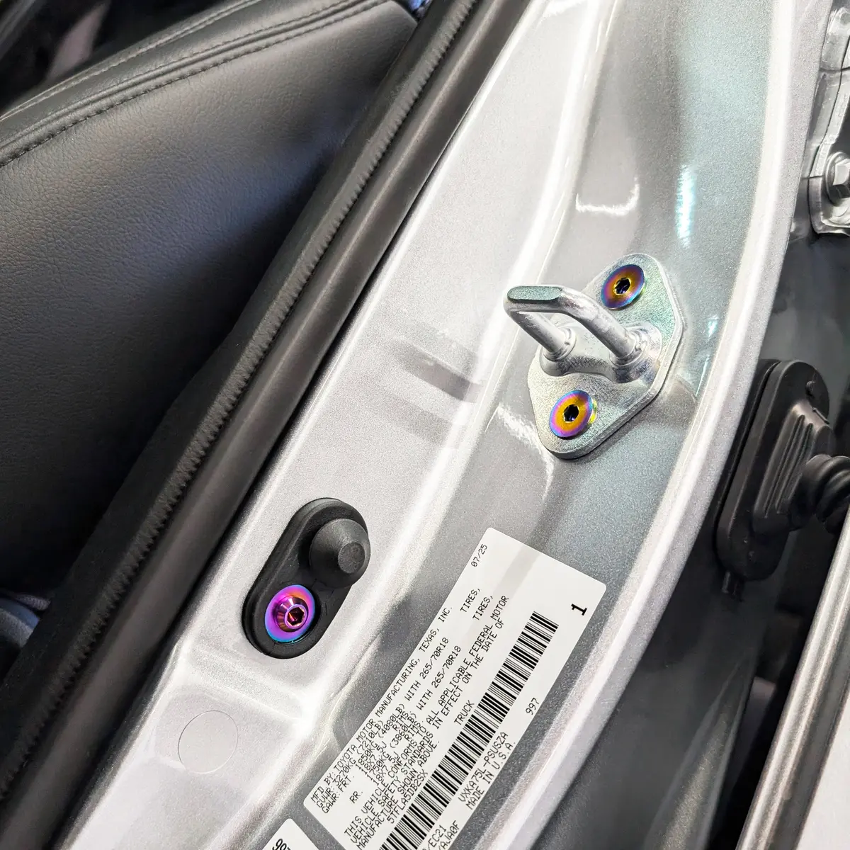 Zspec Door-Jams Fastener Kit For The '22+ Tundra Xk70, Grade-5 Titanium 5