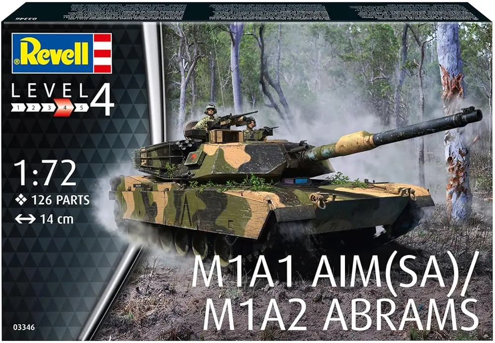 Revell 03346 M1a1 Aim Sa / M1a2 Abrams 1/72 Scale 1