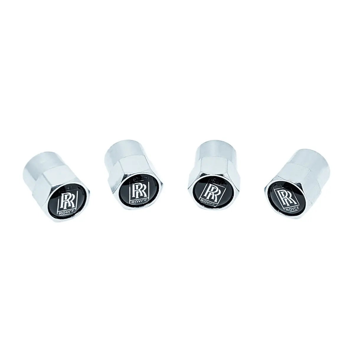 Chrome Valve Stem Tire Caps, Style: Rolls 1