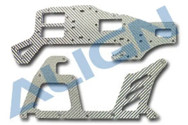 Align H1209 T-Rex 450 Cf Upper/Lower Main Frame,Slver 1