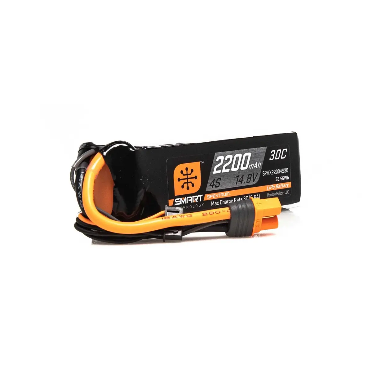 Smart 4S 14.8V Lipo Battery, 30C 2200Mah, Ic3 1