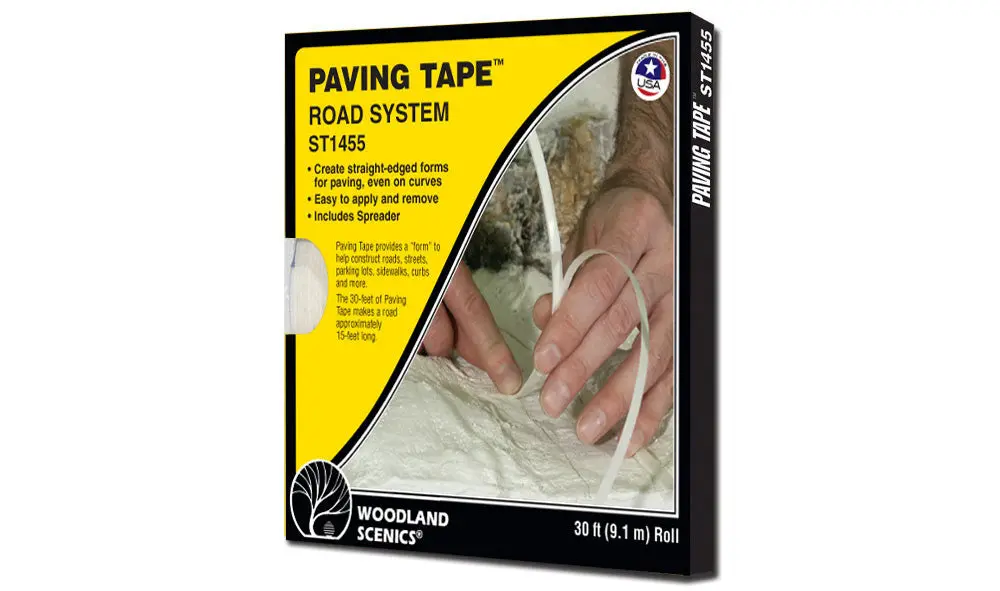 Woodland Scenics Paving Tape Road System 30' 1