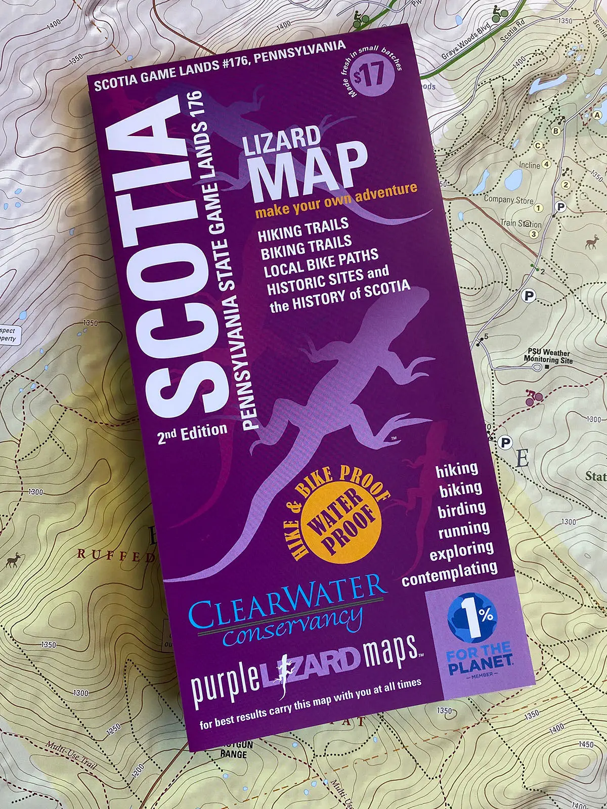 Scotia Game Lands Trails And History Map, Pa 1