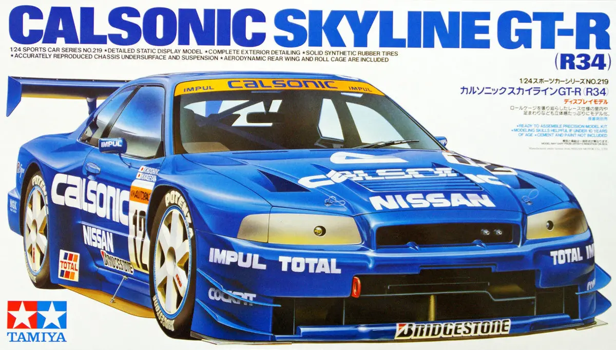 Tamiya 1/24 Calsonic Nissan Skyline Gt-R R34 1