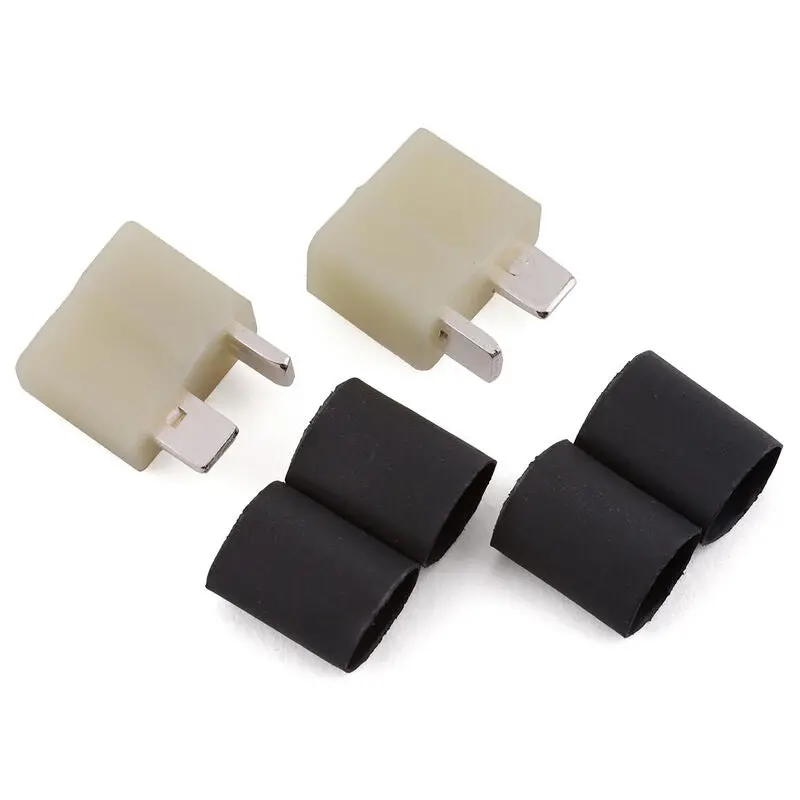 Deans Hw High Temp - Ultra Plug White (2 Pack Female) 1/4" Shrink Tubing 1
