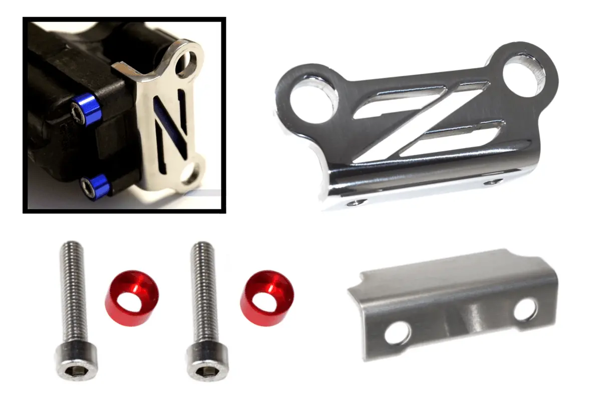 Zspec Coil Bracket Kit W/"Z" Cut-Out For Nissan Z32 300Zx, Stainless 5