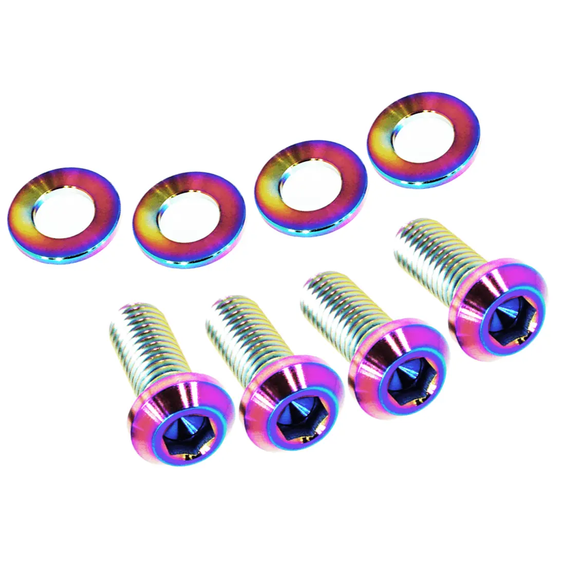Zspec Hood Dress Up Bolts® Fastener Kit For Nissan Z32 300Zx, Titanium 5