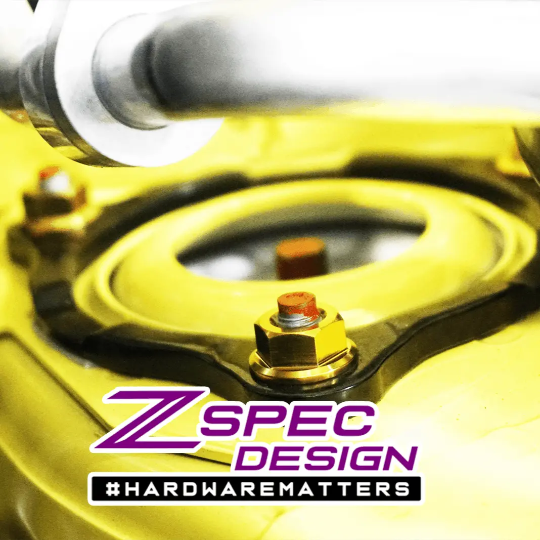 Zspec Shock Tower Nuts For Nissan 350Z/G35/370Z/G37/Rz34/Q, Grade-5 Titanium 1