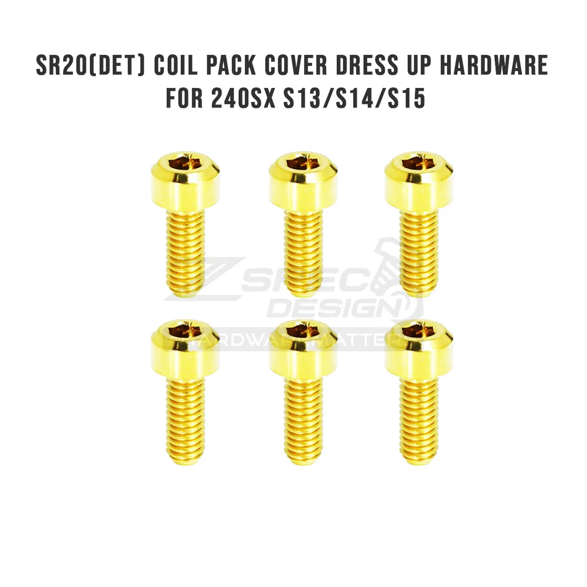 Zspec Coils-Cover Hardware Kit, Nissan Sr20(De/Det), Grade-5 Titanium 1