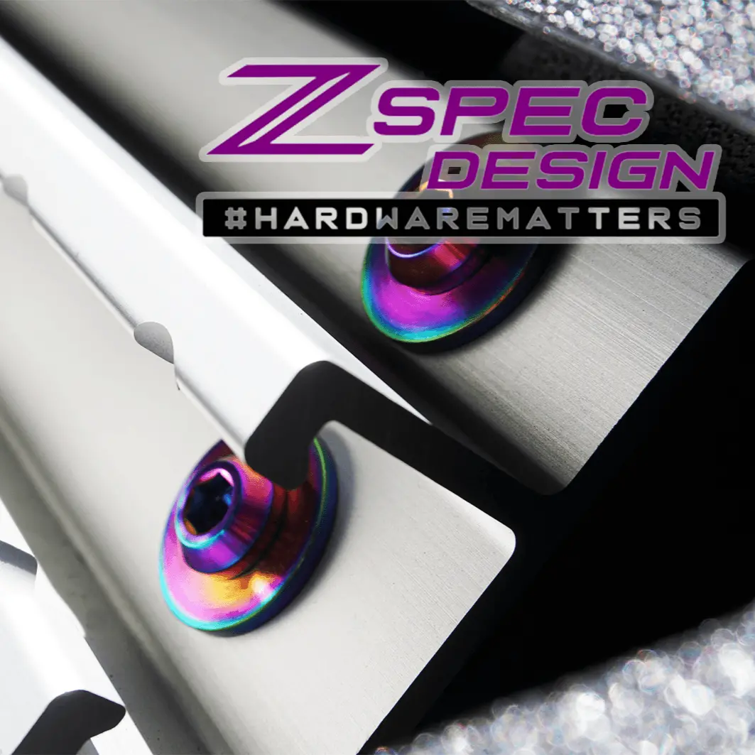 Zspec Utili-Track Sides & Rear Fastener Kit For '05+ Nissan Frontier D40/D41, Titanium 3