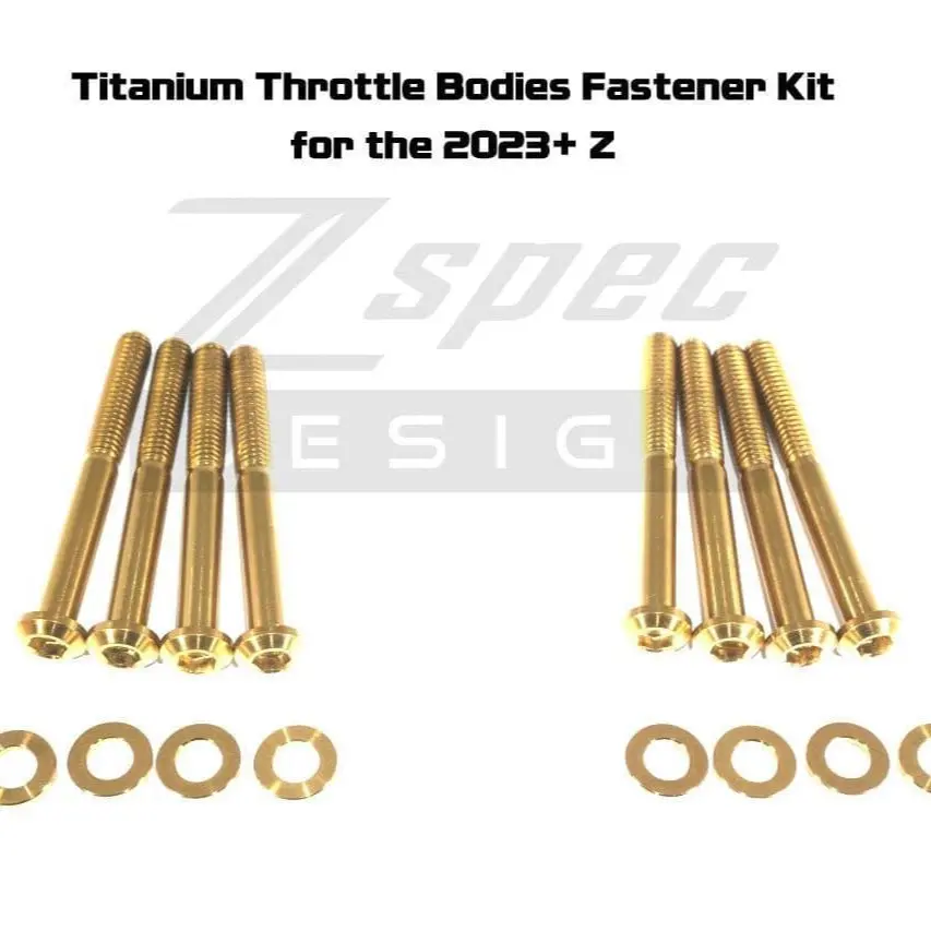Zspec Throttle Bodies Fastener Kit For '23+ Nissan Z Rz34, Grade-5 Titanium 4
