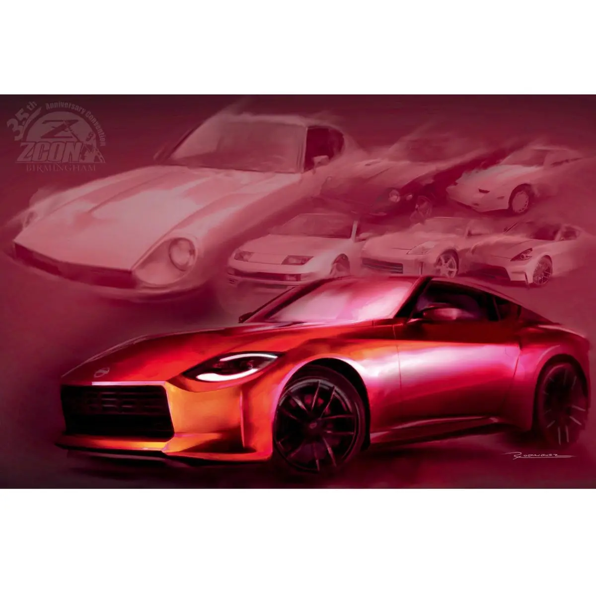 New Z "Legends" Poster Produced For Zcon 2022 Birmingham Event, 24" X 36" Size 1