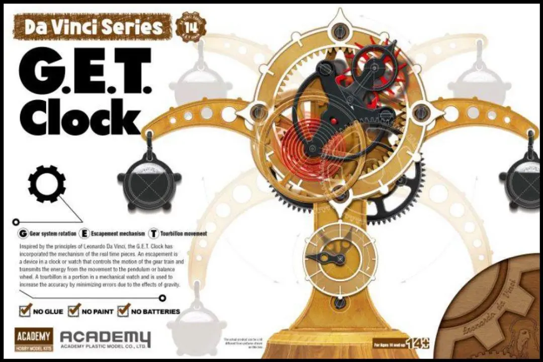 Academy Leonardo Da Vinci Machine Series - G.E.T Clock 1