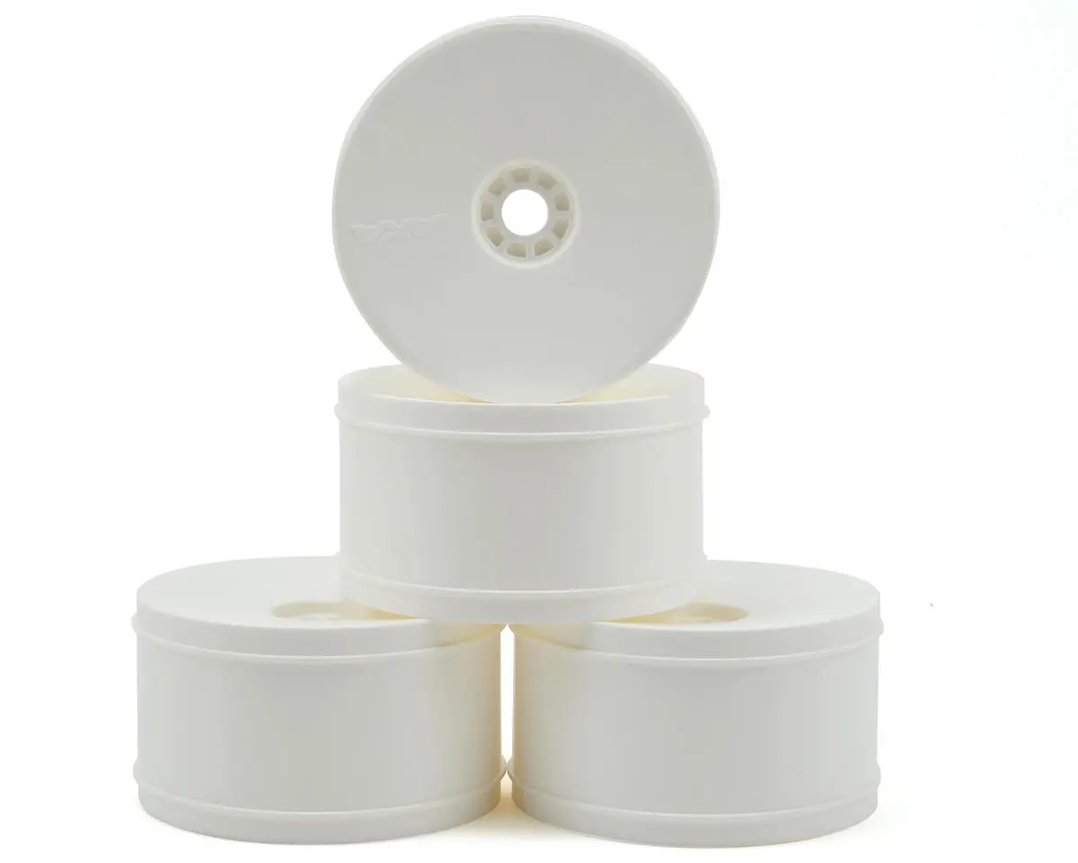 Evo 1/8 Truggy Standard Offset Wheels, White (4) 1