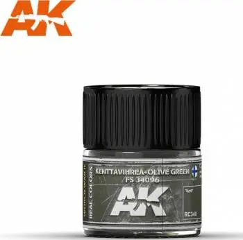 Real Colors Acrylic Lacquer Paint 10Ml Fs34096 Kenttavihrea-Olive 1