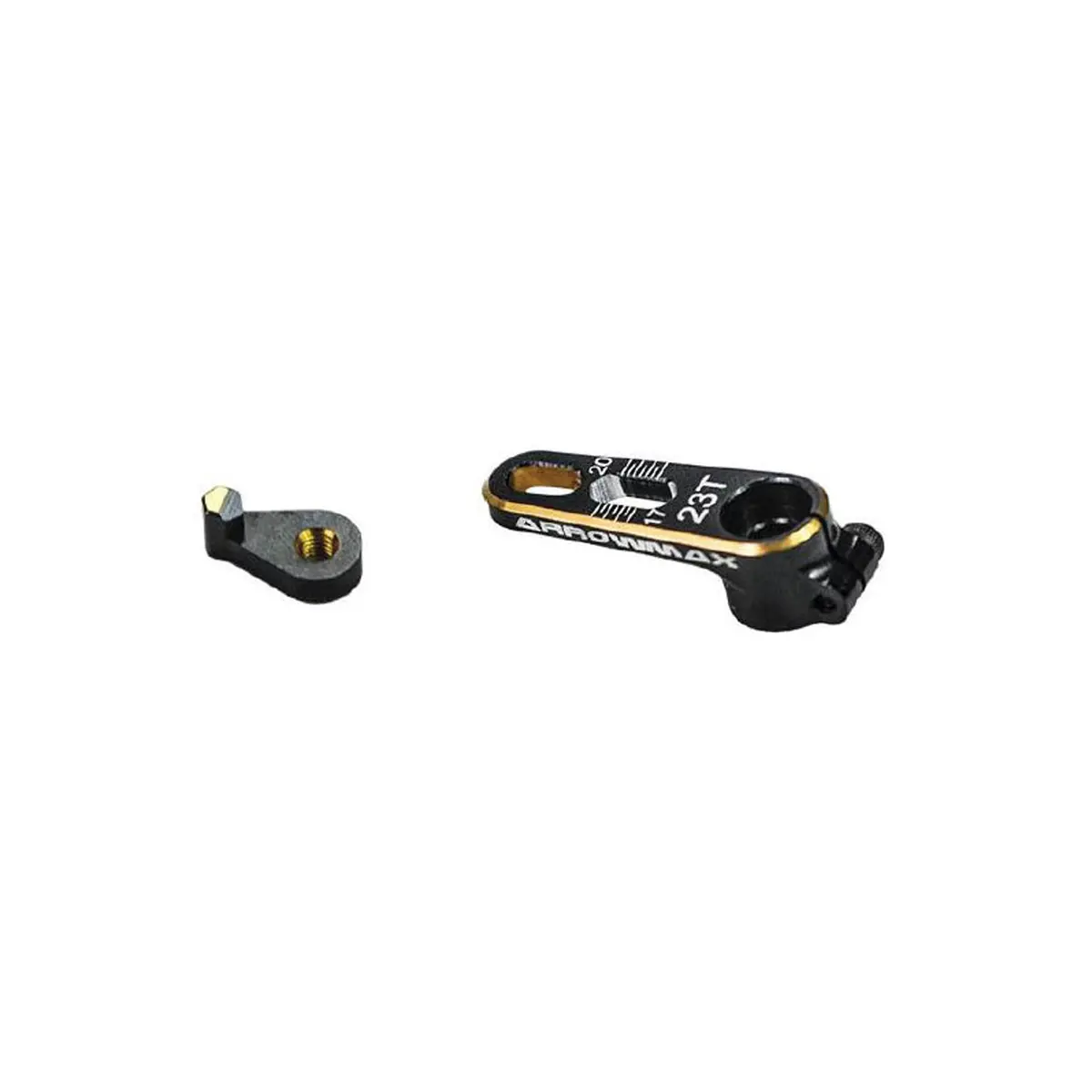 Alloy Servo Horn, 23T, Black/Golden 1