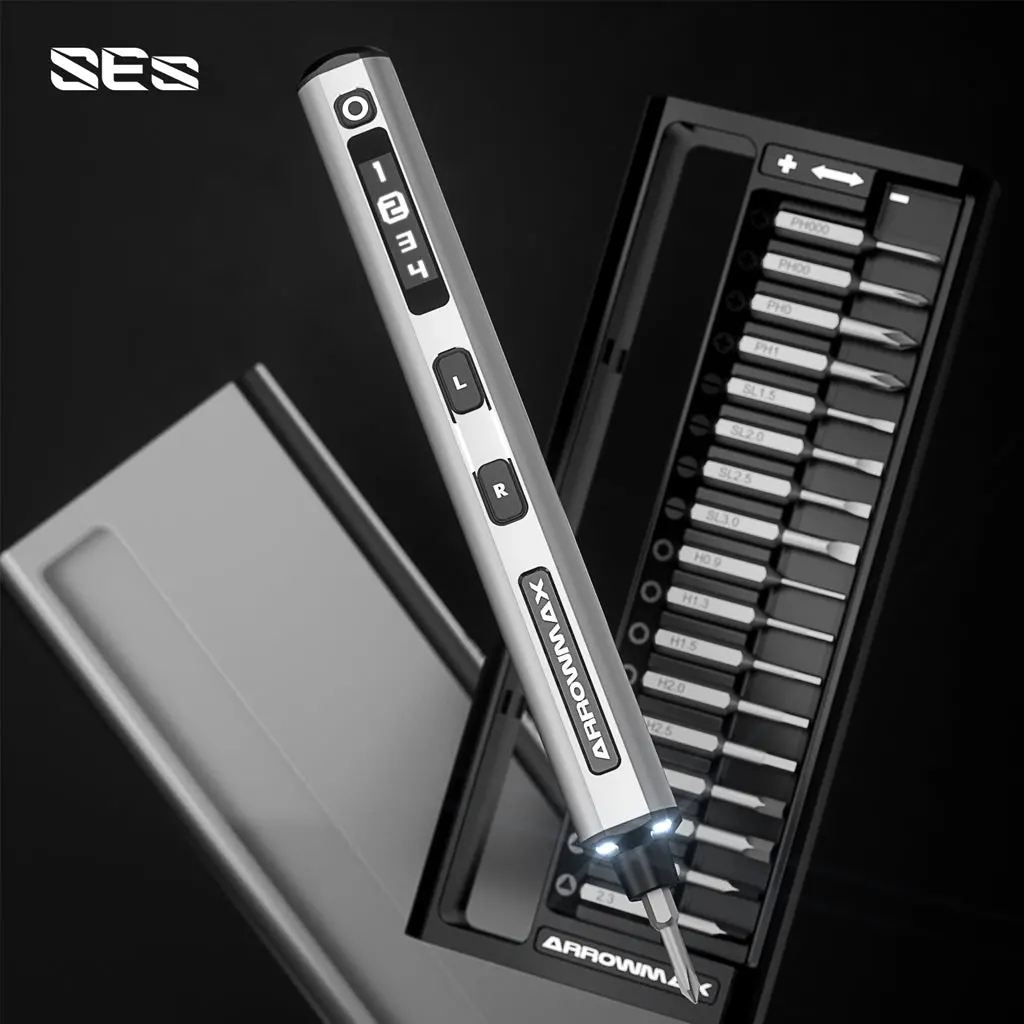 Ses Electric Screwdriver, 34Pc, Gray 1
