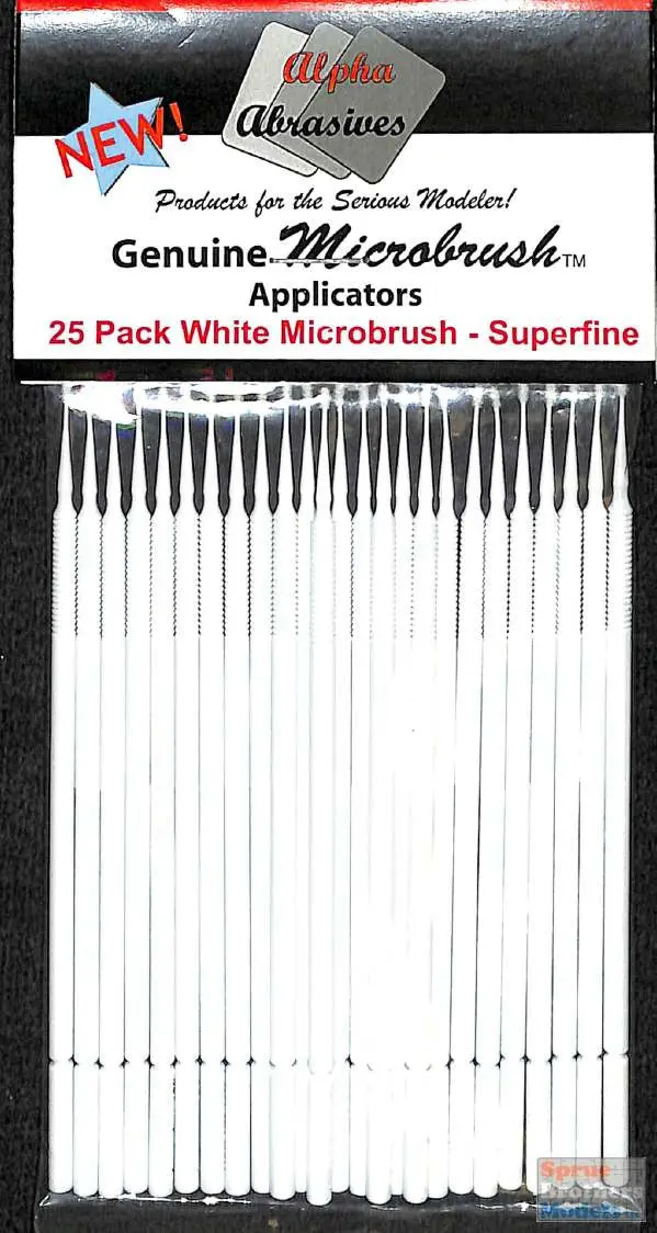 Microbrushe Superfine White 25 Pack 1