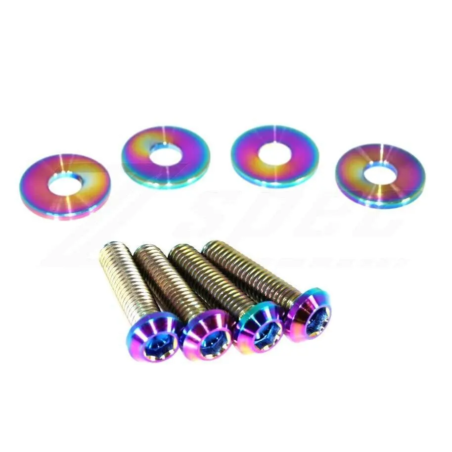 Zspec Dress Up Bolts® Fastener Kit For Nissan Skyline Gt-R R35 Plenum Cover, Titanium 2