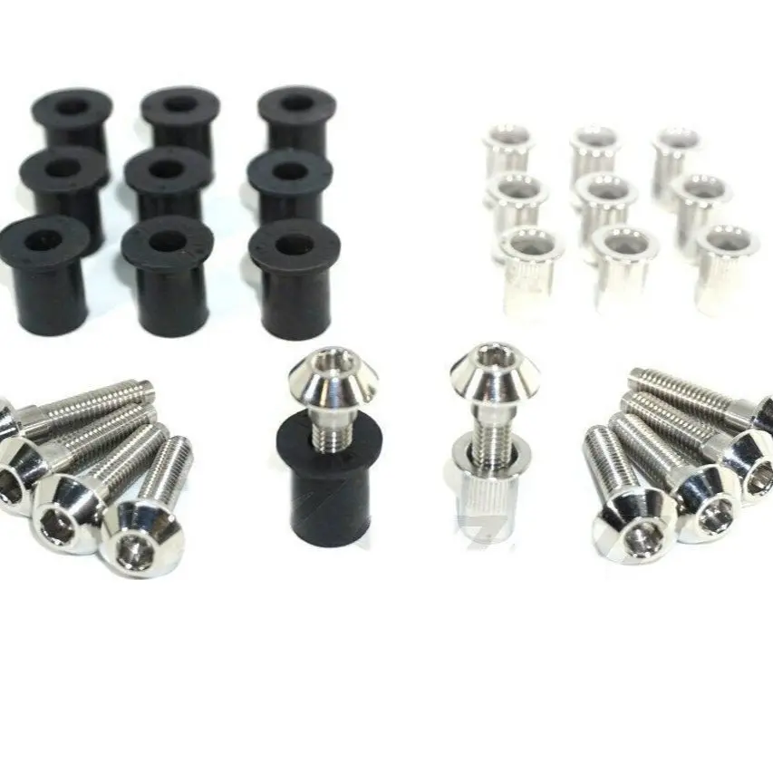 Zspec M6x25mm Titanium Shank/Shoulder Bolts, Well Or Rivet Nuts, 10-Pack 1