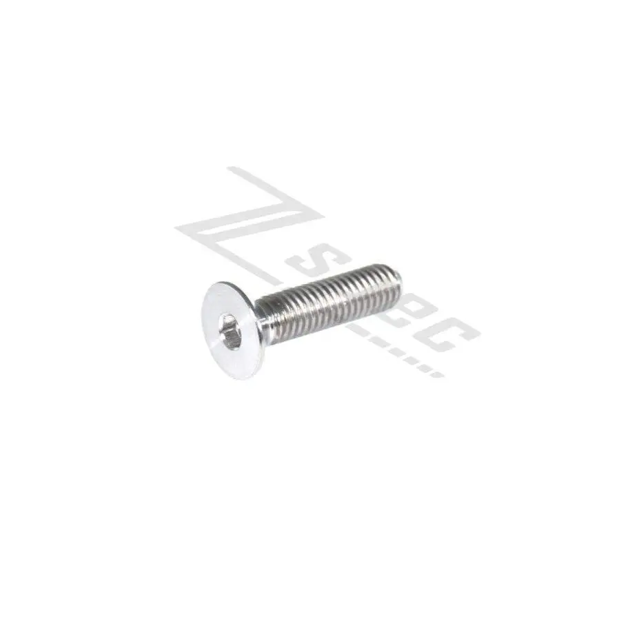 Zspec M6-1.0X30mm Flat-Head Fhsc Fastener/Bolt, Titanium Grade-5, Per Each 2