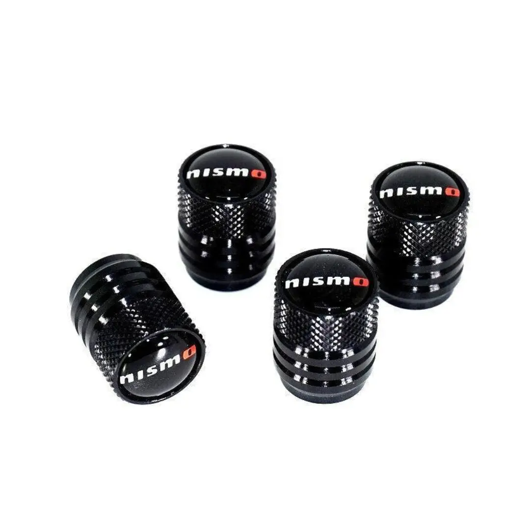 Nismo (Nissan) Tire Valve Stem Cap Set - Black 1