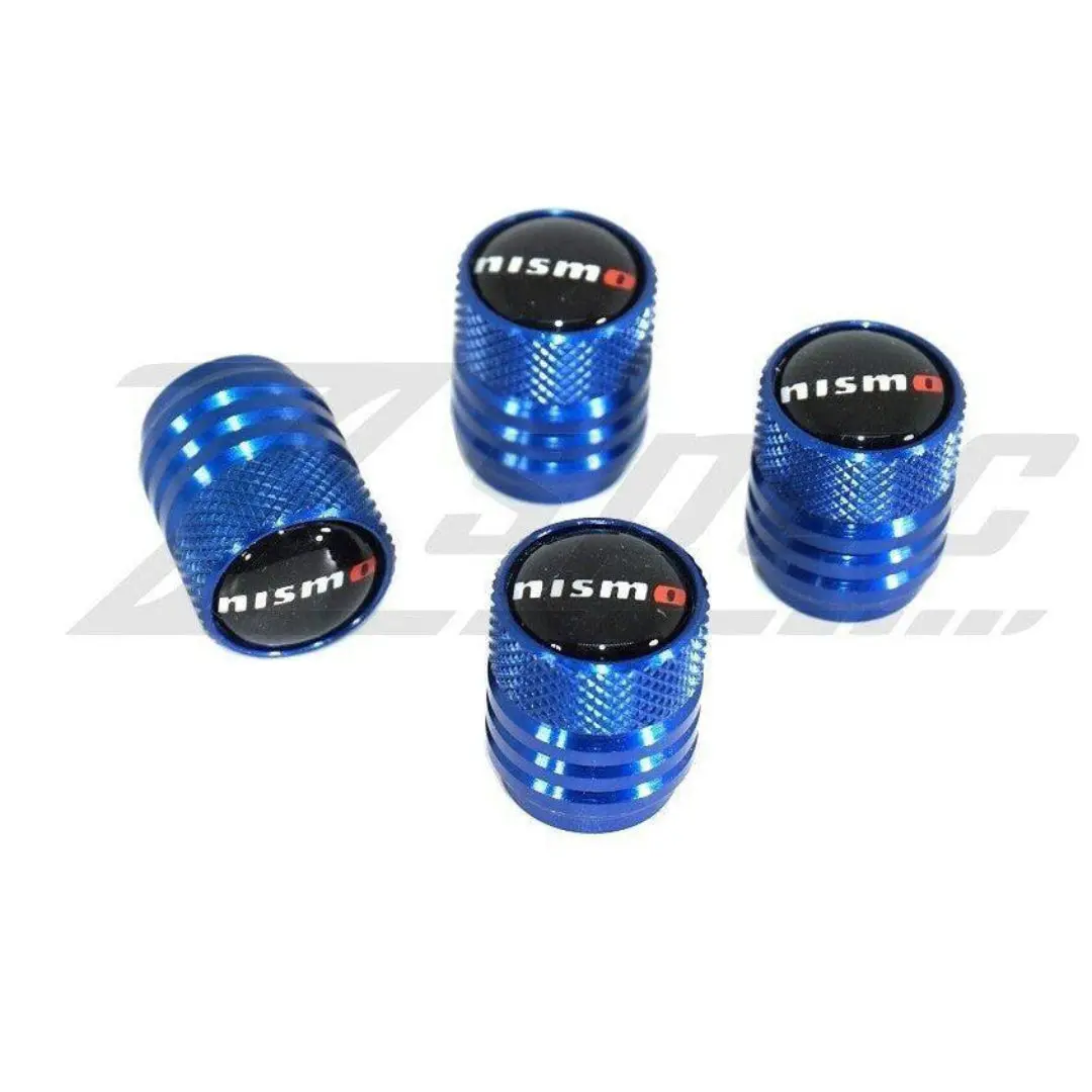 Nismo / Nissan Tire Valve Stem Cap Set - Blue 1