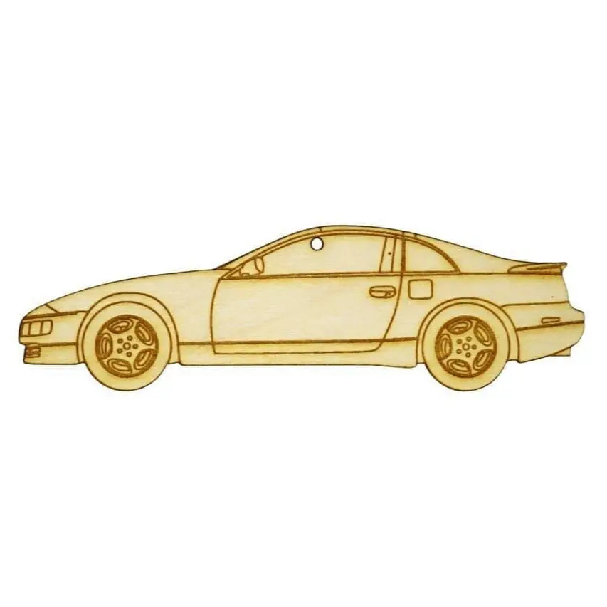 Zspec Laser-Engraved Wood Ornament, Style: Nissan 300Zx Z32, Birch 1