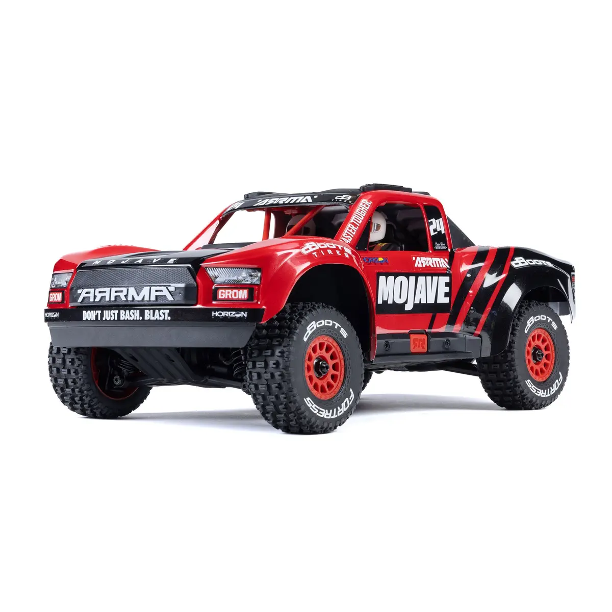 Mojave Grom Mega 380 1/18 4X4 Desert Truck Rtr, Red/Black 1