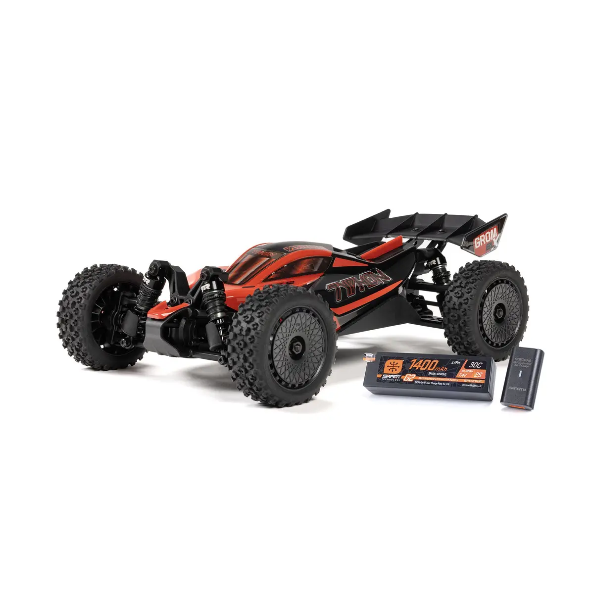 Typhon Grom Blx Small Scale 4Wd Buggy Rtr Combo, Red 1