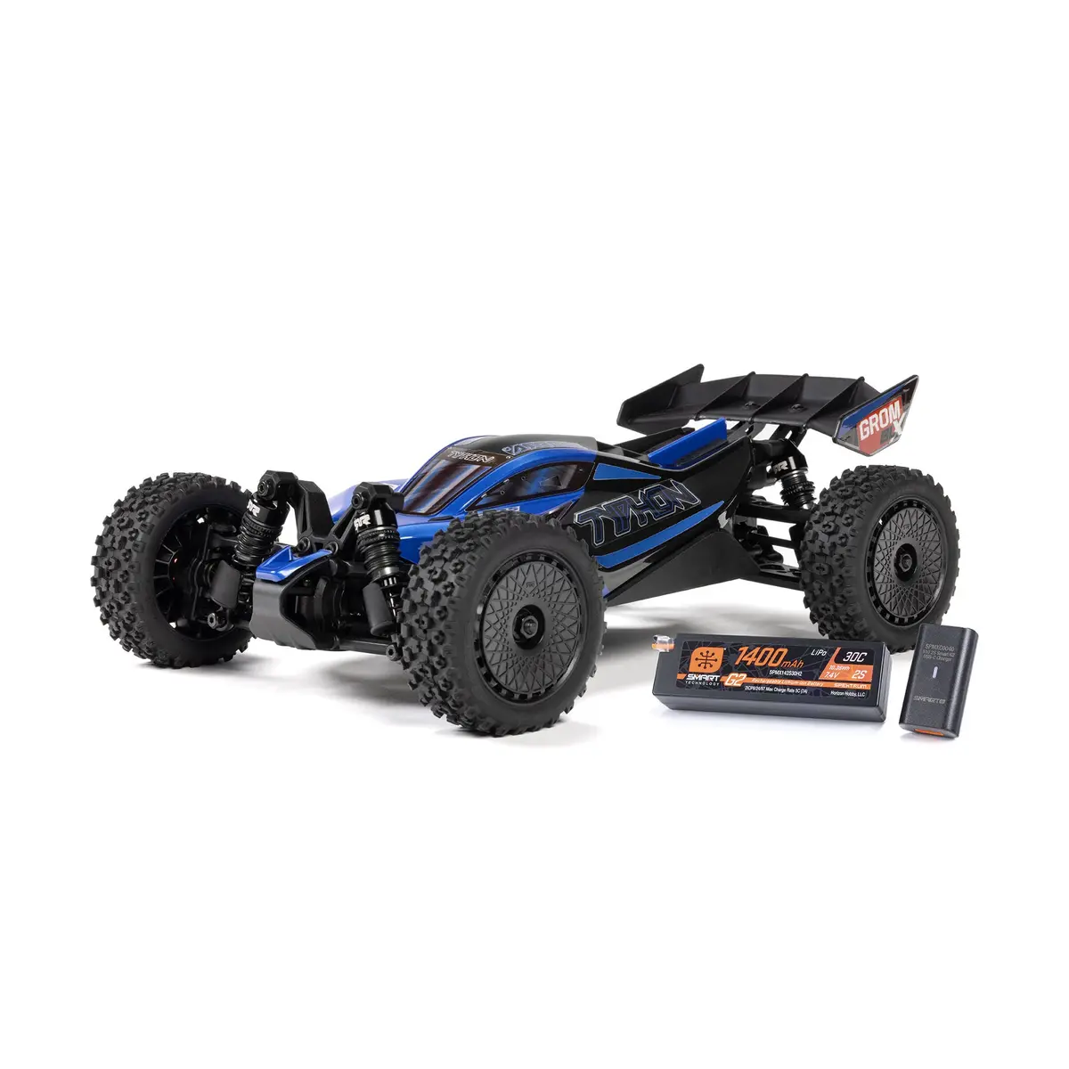 Typhon Grom Blx Small Scale 4Wd Buggy Rtr Combo, Blue 1