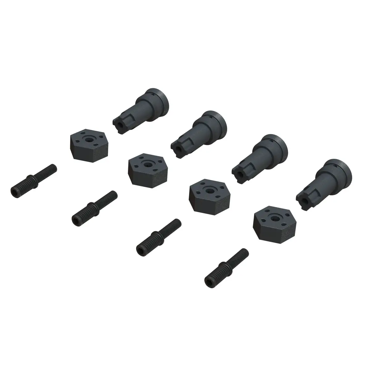 Wheel Axle And Hub Set 1