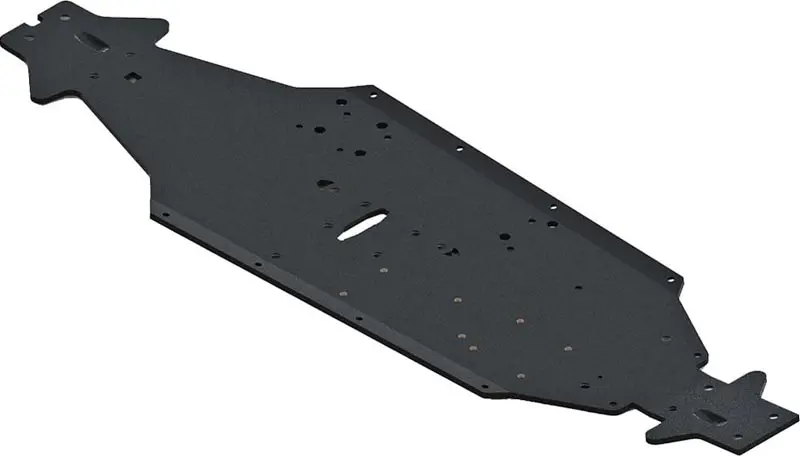 320444 Arrma Chassis Lwb Aluminum Black Talion 1