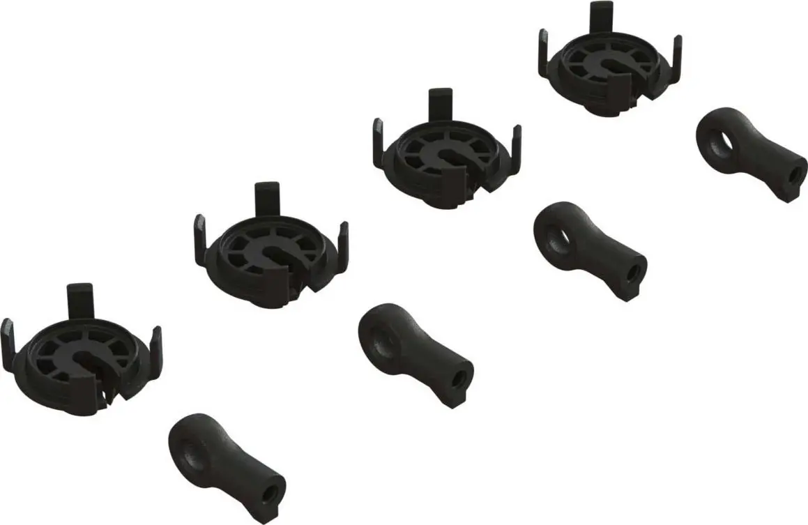 330569 Arrma Shock Rod End & Spring Perch Set (4 Shocks) 1