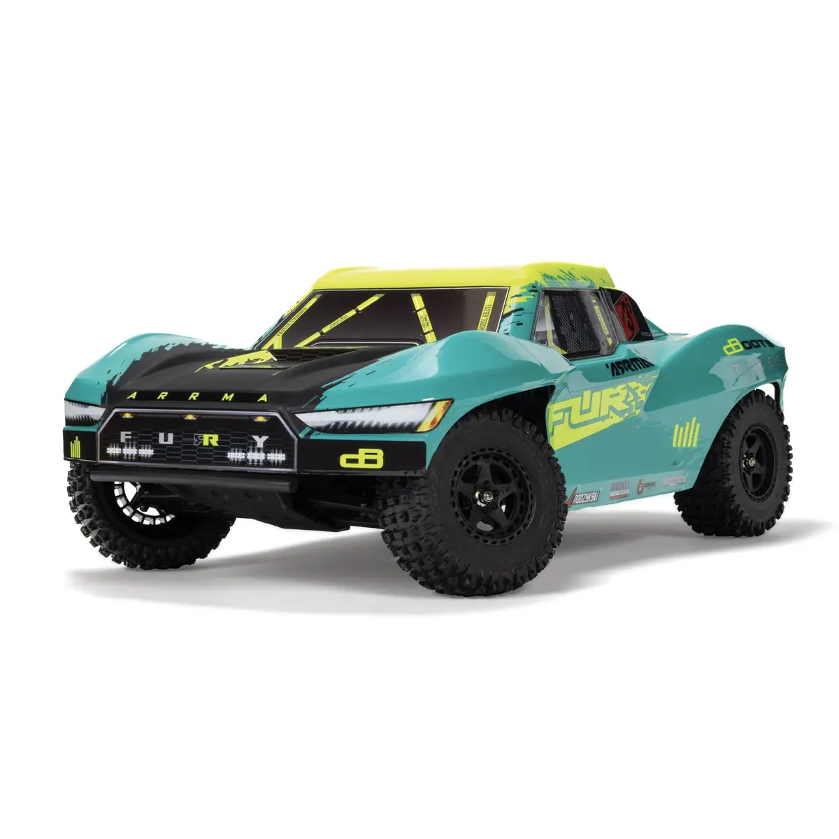 Fury Blx 1/10 2Wd Short Course Truck Rtr, Green 1