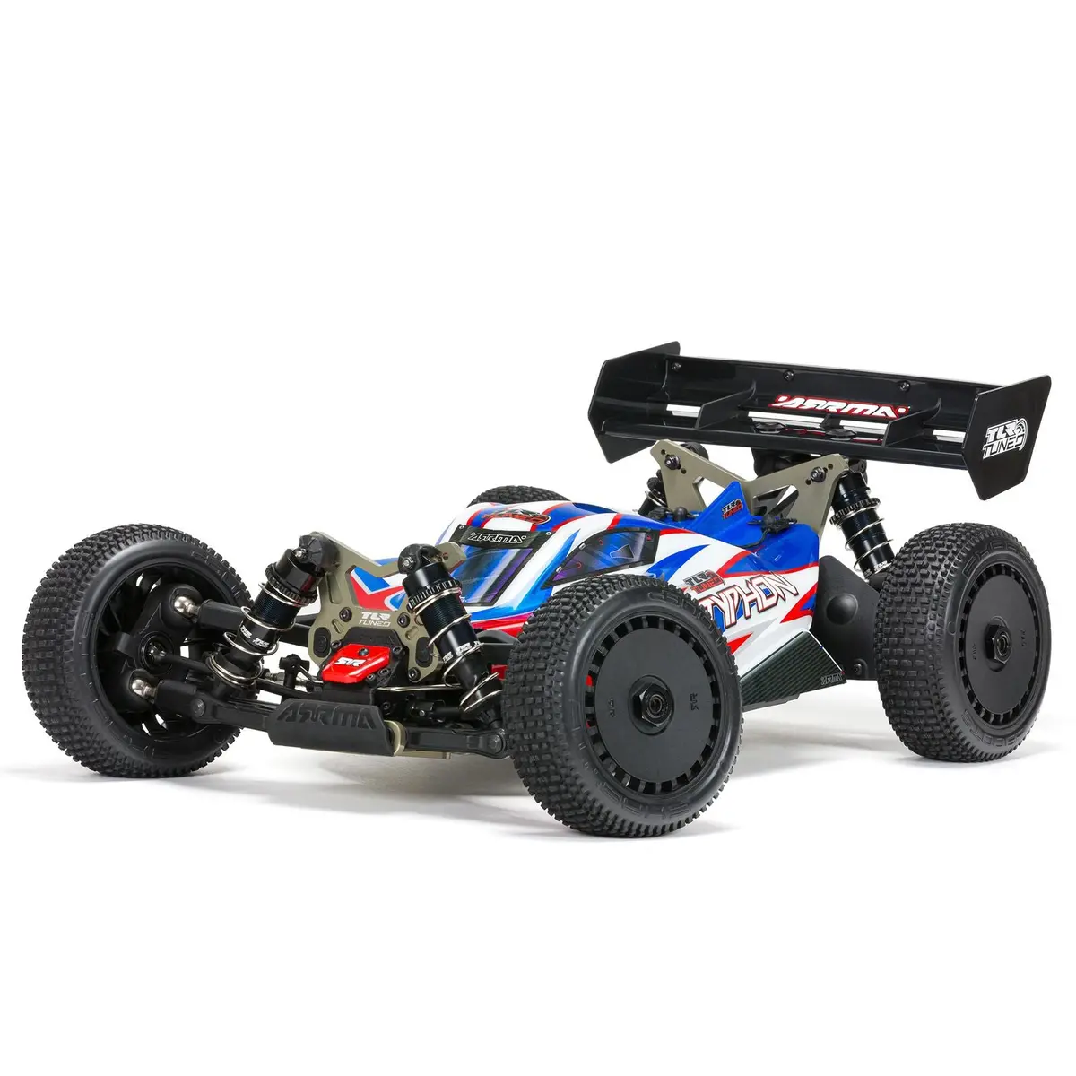 Tlr Tuned Typhon 6S Blx 1/8 4X4 Buggy Rtr, Red/Blue 1