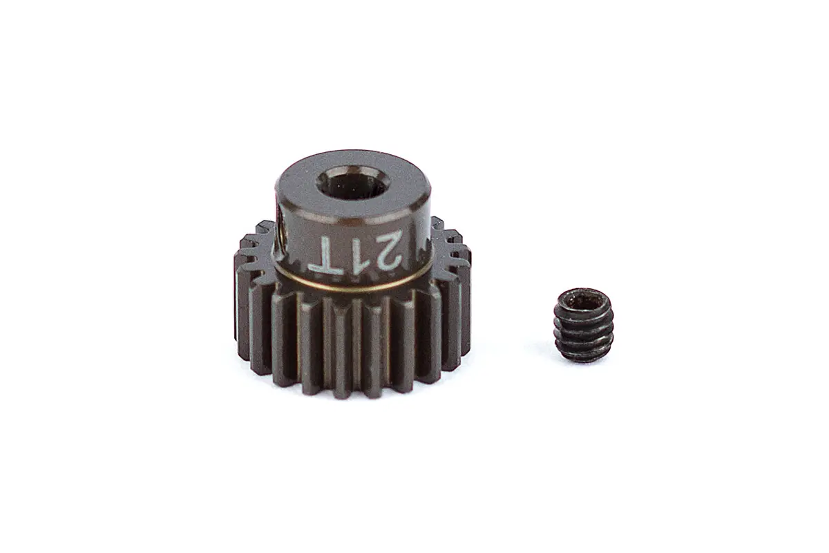 Factory Team Aluminum Pinion Gear, 1/8In Shaft, 48P 21T 1